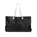 Ambition Has No Gender Weekender Bag – Gold Typography Travel Tote