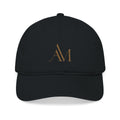 Embroidered "AM" Organic Cotton Baseball Cap — Natural Monogram Hat