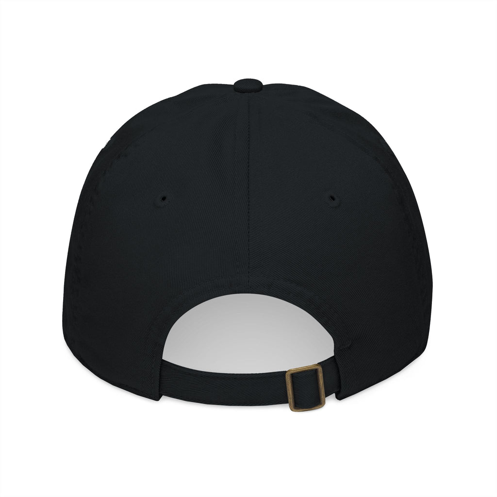Embroidered "AM" Organic Cotton Baseball Cap — Natural Monogram Hat