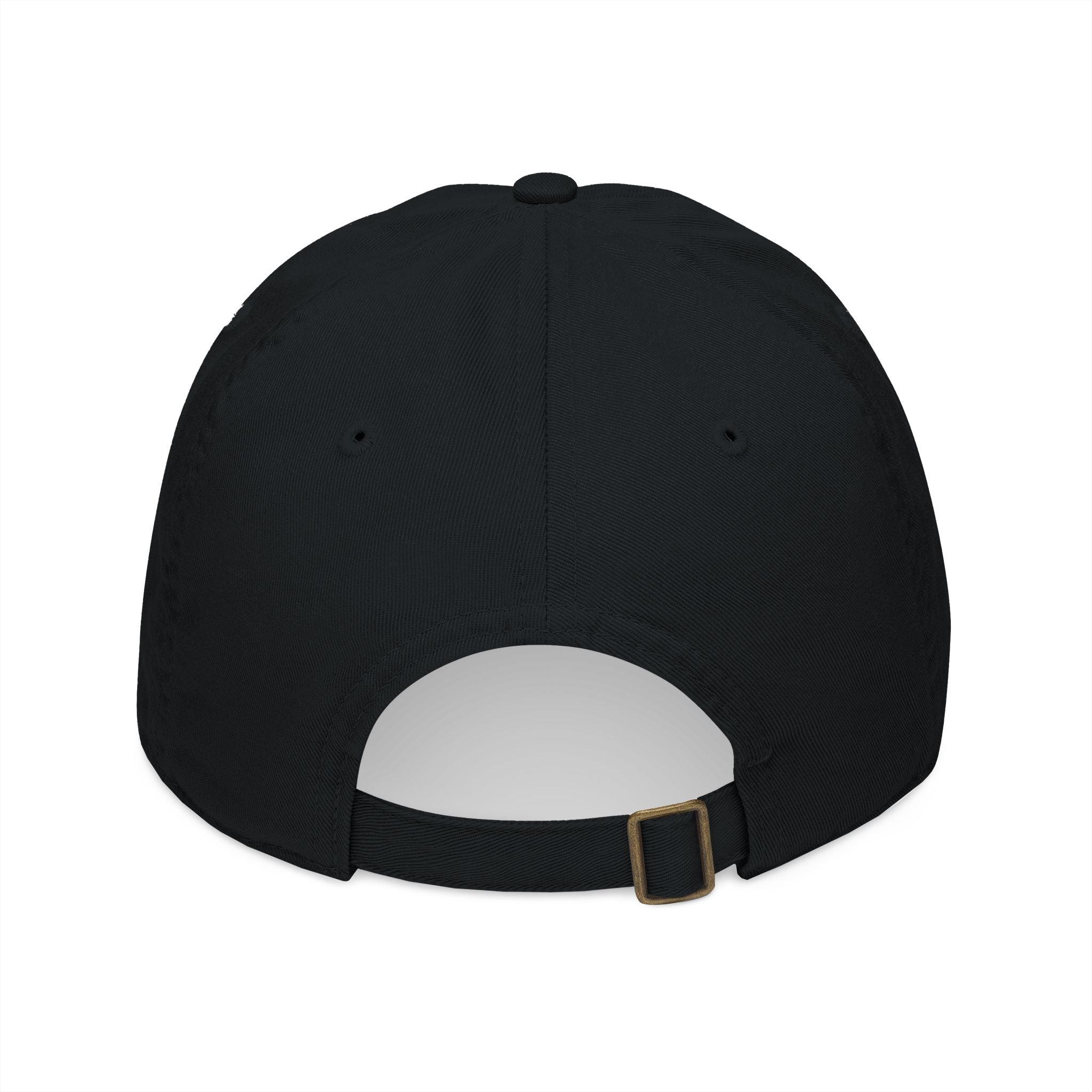 Embroidered "AM" Organic Cotton Baseball Cap — Natural Monogram Hat